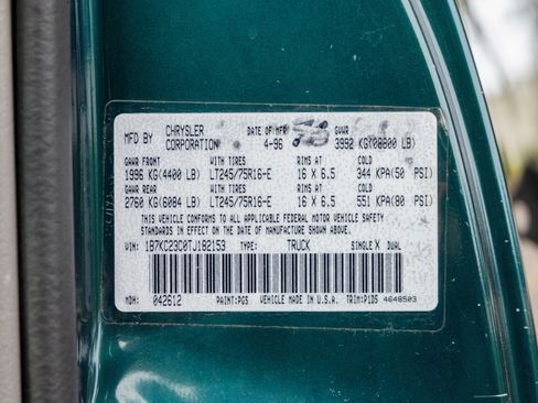 Used 1996 Dodge Ram 2500 Truck SLT image 21