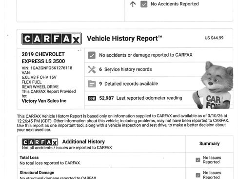 Used 2019 Chevrolet Express 3500 LS image 2