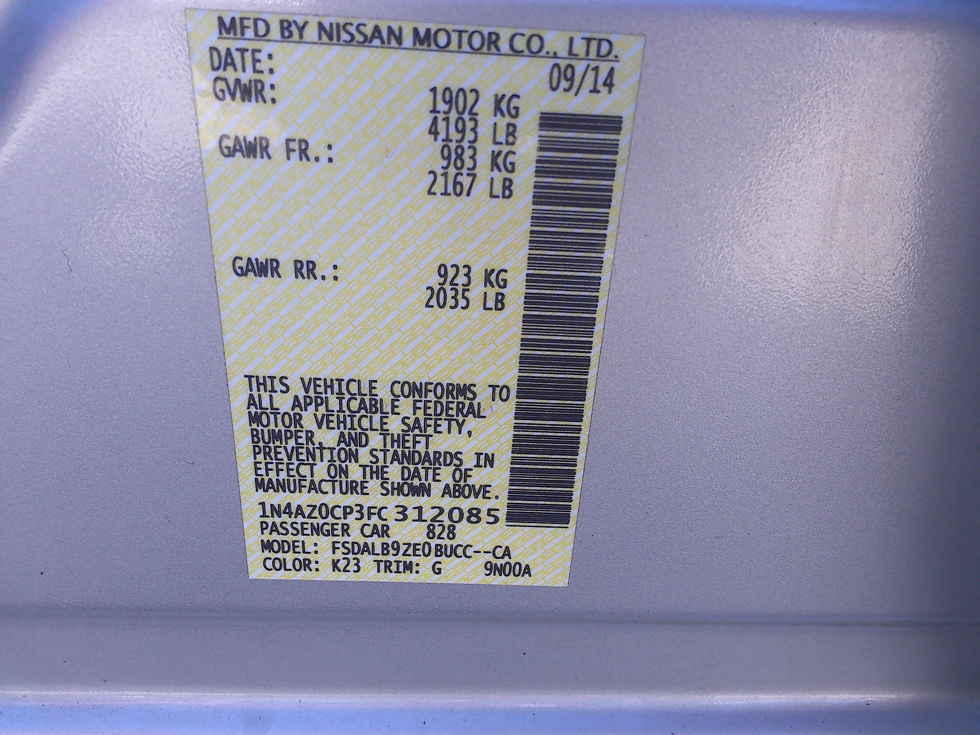 Used 2015 Nissan Leaf S FWD image 42