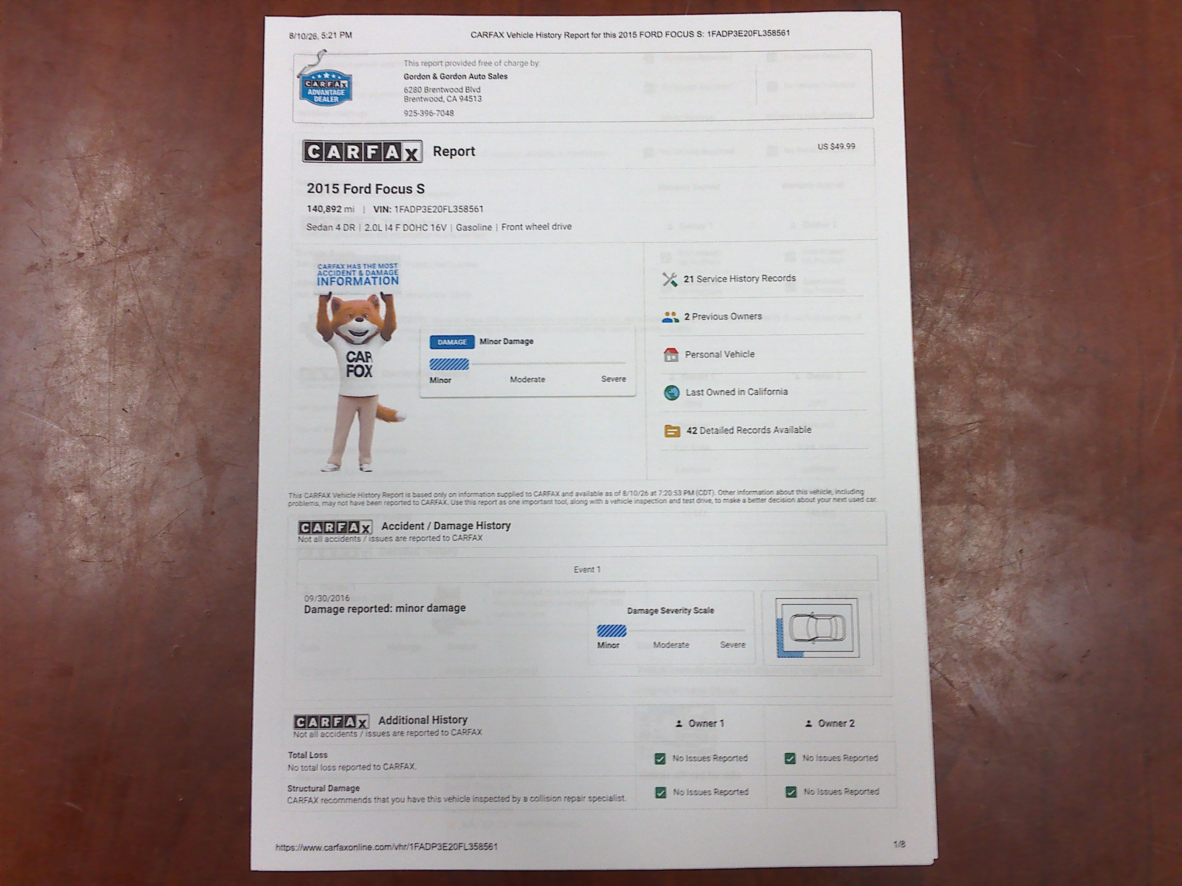 Used 2015 Ford Focus S FWD image 37