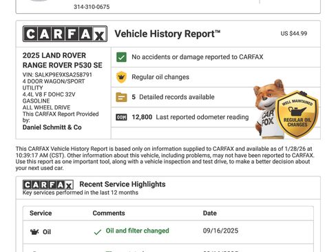 Used 2025 Land Rover Range Rover SE image 83