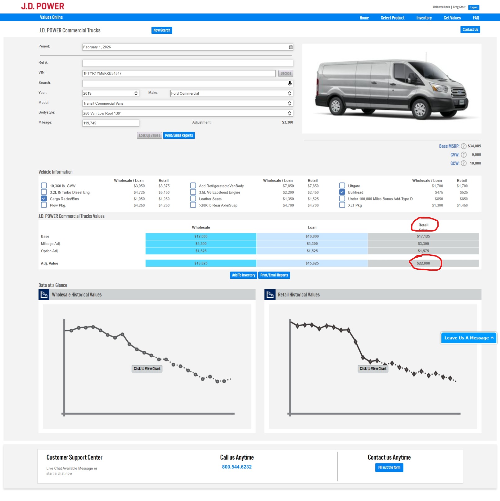 Used 2019 Ford Transit 250 XL RWD image 3