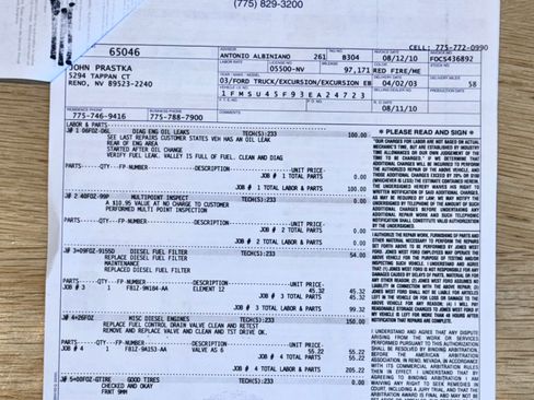 Used 2003 Ford Excursion Eddie Bauer image 76