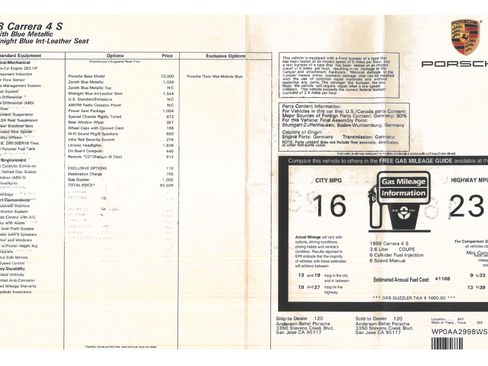 Used 1998 Porsche 911 Carrera 4S image 36