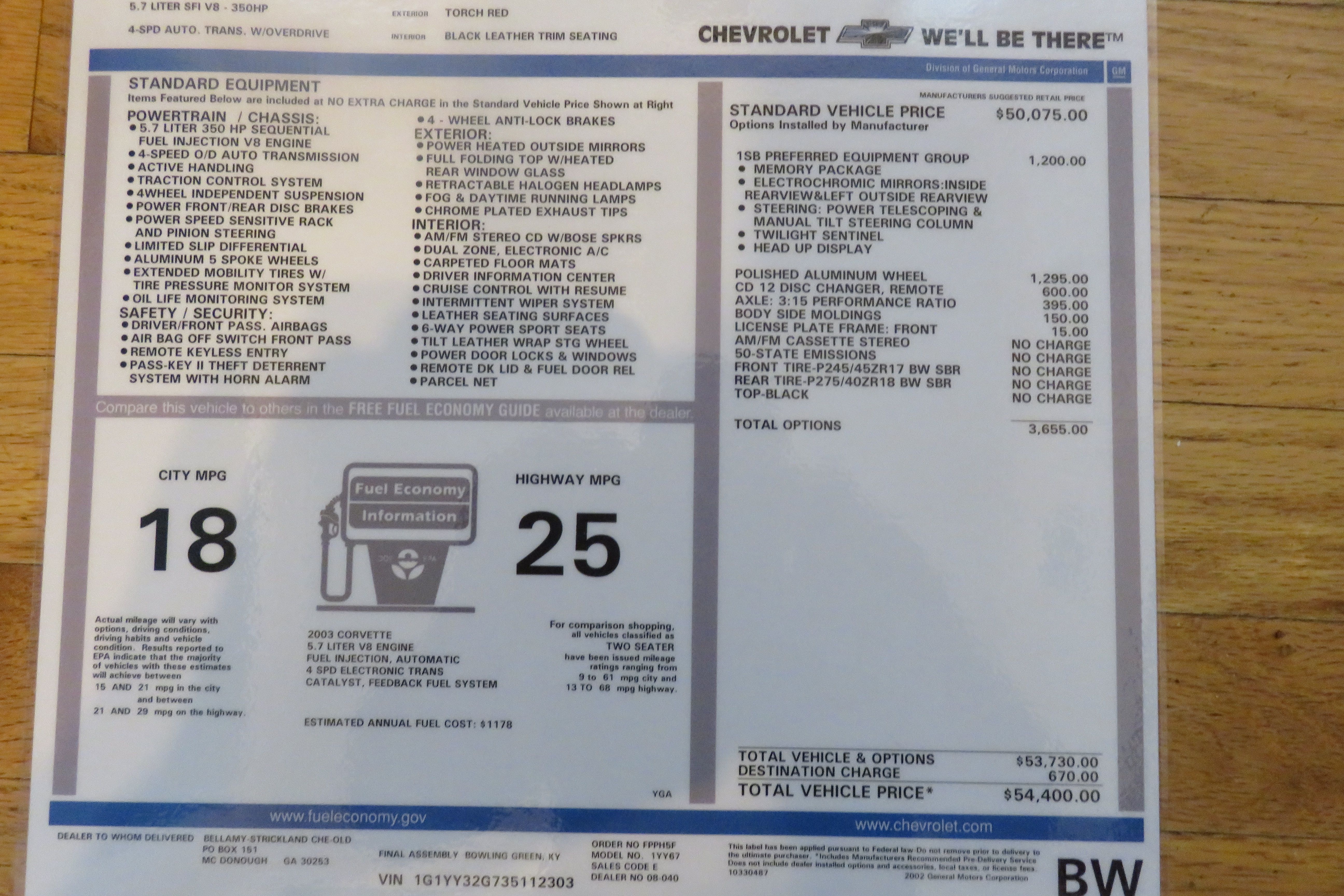 Used 2003 Chevrolet Corvette Convertible RWD image 37