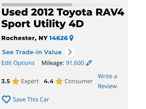Used 2012 Toyota RAV4 4WD image 9