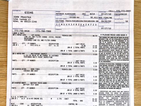 Used 2003 Ford Excursion Eddie Bauer image 96