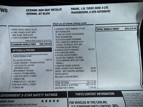 Used 2022 Chevrolet Equinox RS image 40