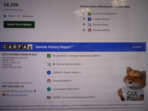 Used 2012 Hyundai Sonata GLS image 19