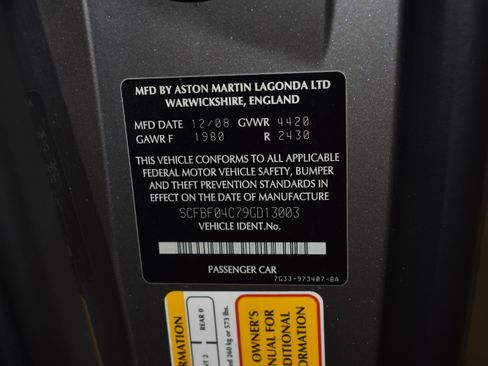 Used 2009 Aston Martin V8 Vantage image 55