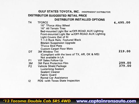 Used 2013 Toyota Tacoma 4x4 Double Cab TRD Off Road image 19