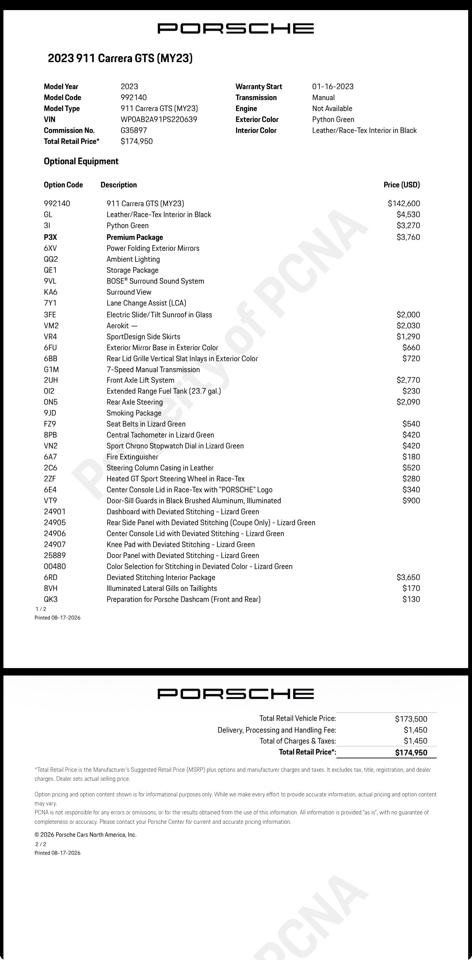 Used 2023 Porsche 911 Carrera GTS Coupe RWD image 23