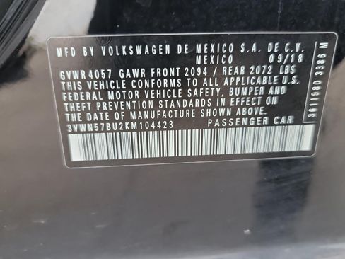 Used 2019 Volkswagen Jetta S image 9