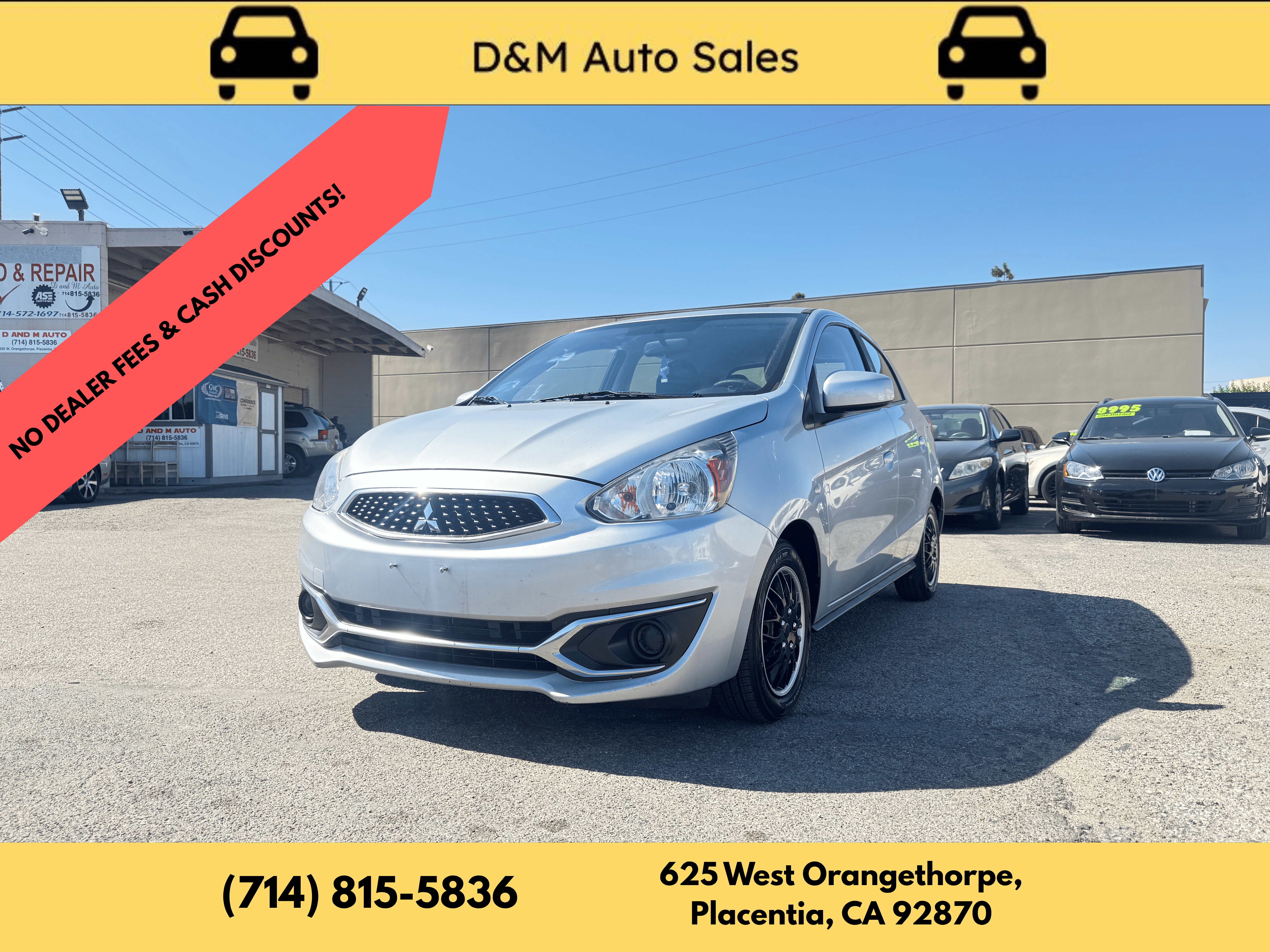 Used 2019 Mitsubishi Mirage ES FWD image 1