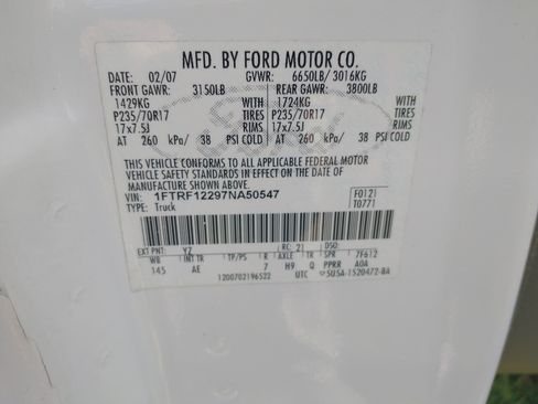 Used 2007 Ford F150 2WD Regular Cab image 9