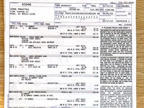 Used 2003 Ford Excursion Eddie Bauer image 83