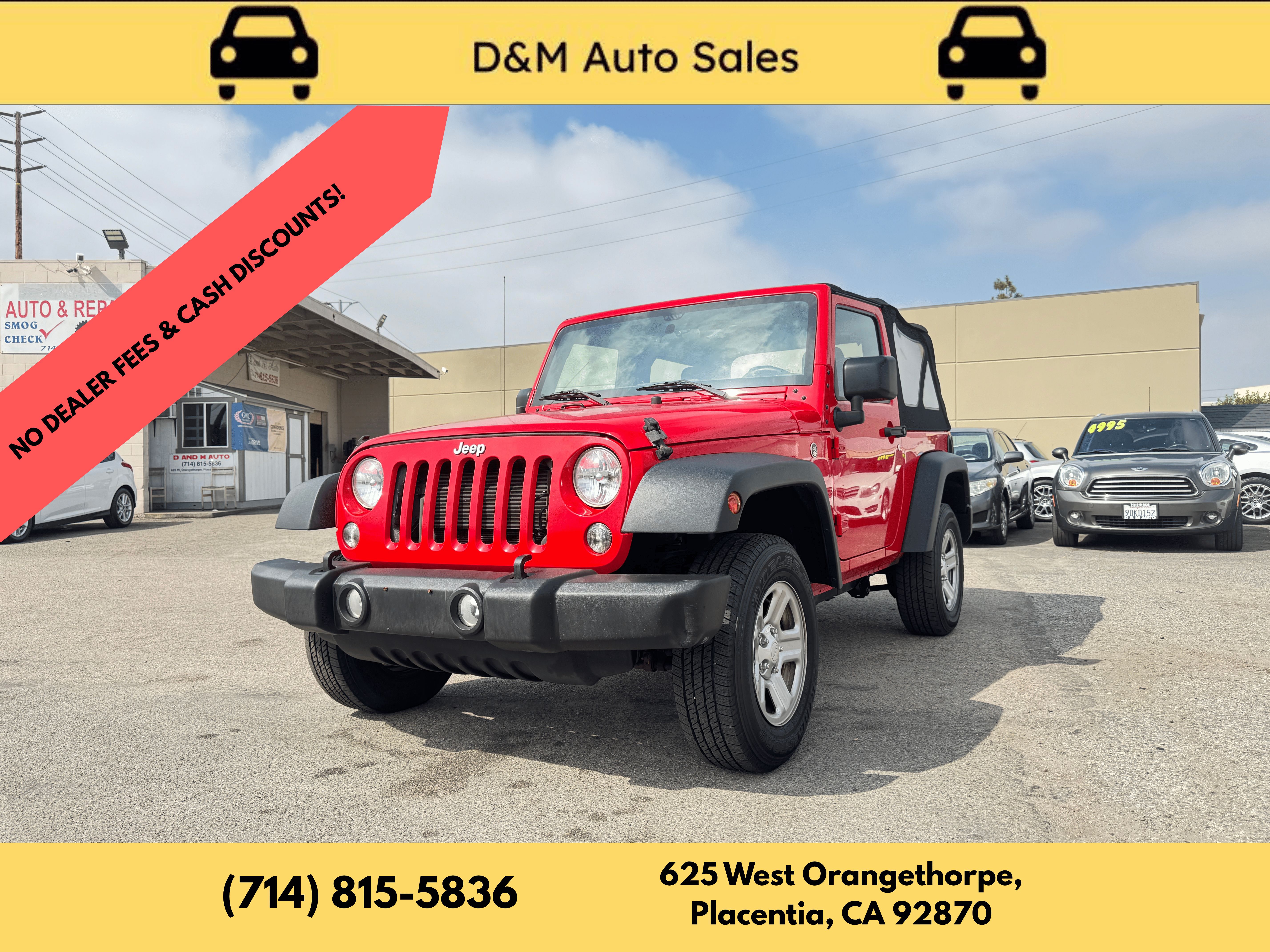 Used 2016 Jeep Wrangler 4WD Sport image 1