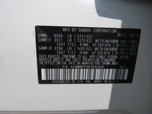 Used 2019 Subaru Ascent Limited 7-Passenger AWD/4WD image 24
