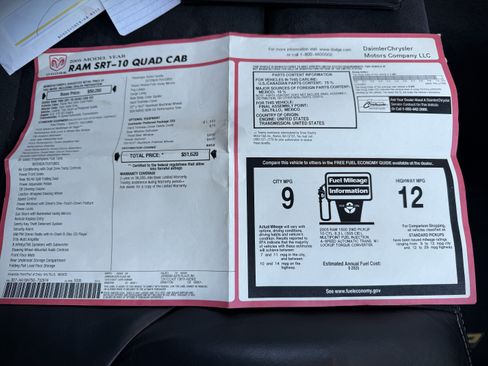 Used 2005 Dodge Ram SRT-10 SRT-10 image 40