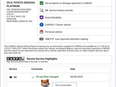 Used 2016 Toyota Sequoia Platinum image 2