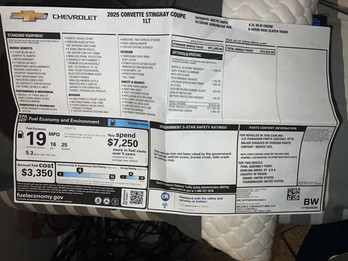 Used 2025 Chevrolet Corvette w/1LT image 32