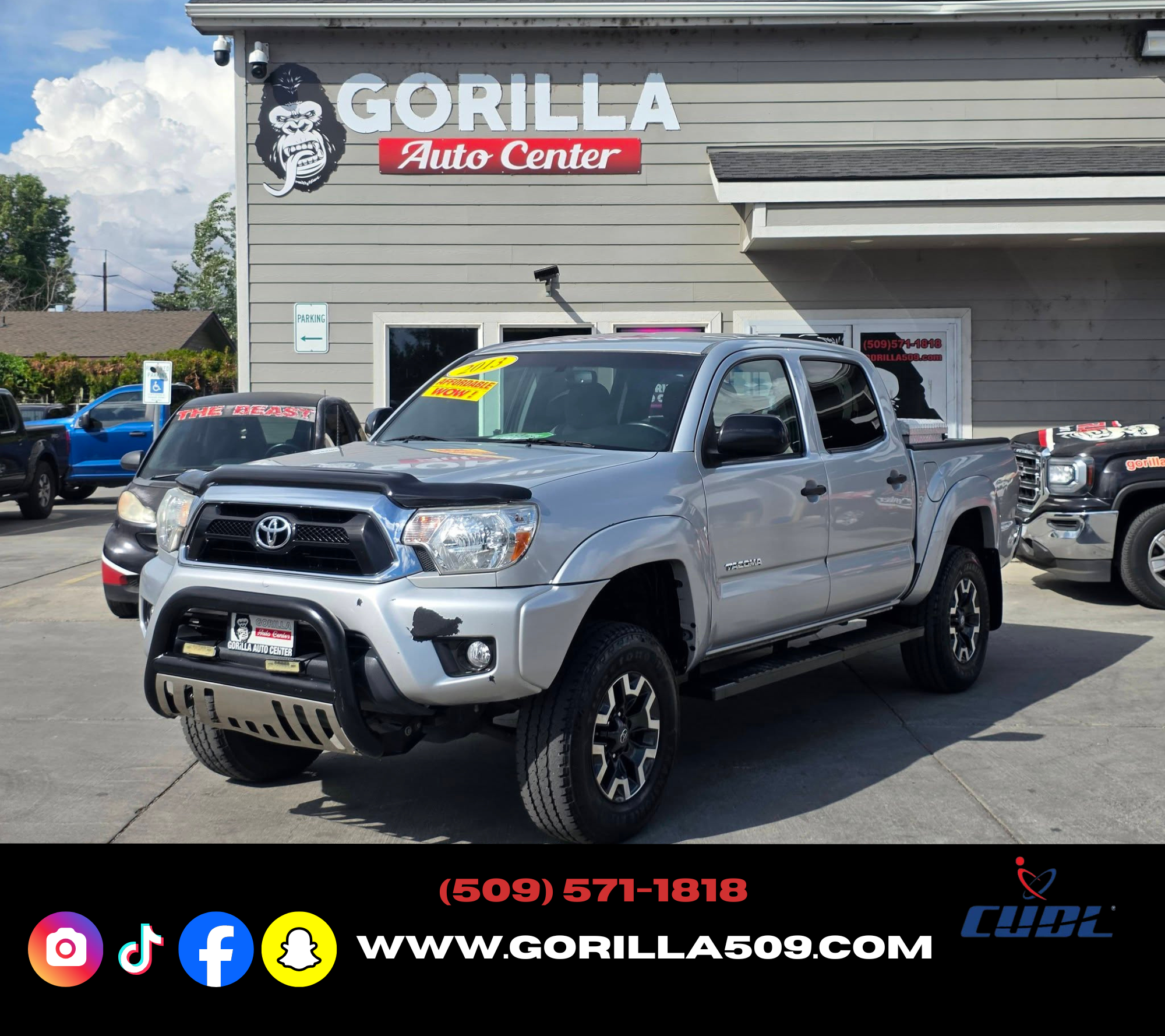 Used 2013 Toyota Tacoma 2WD Double Cab PreRunner image 3