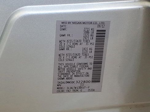 Used 2013 INFINITI JX35 image 27