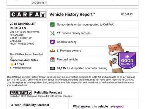 Used 2015 Chevrolet Impala LS image 15