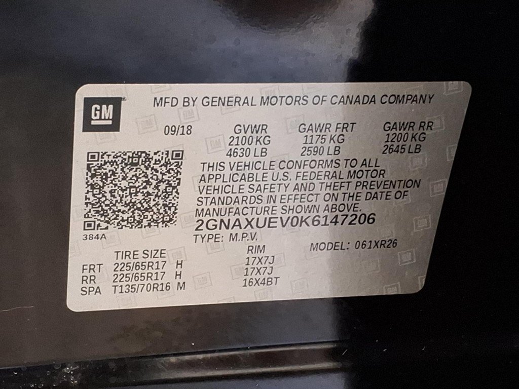 Used 2019 Chevrolet Equinox LT AWD/4WD image 24
