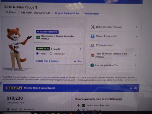 Used 2016 Nissan Rogue S image 21