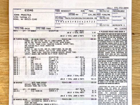 Used 2003 Ford Excursion Eddie Bauer image 80