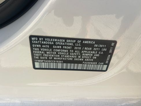 Used 2012 Volkswagen Passat 2.5 SE image 13