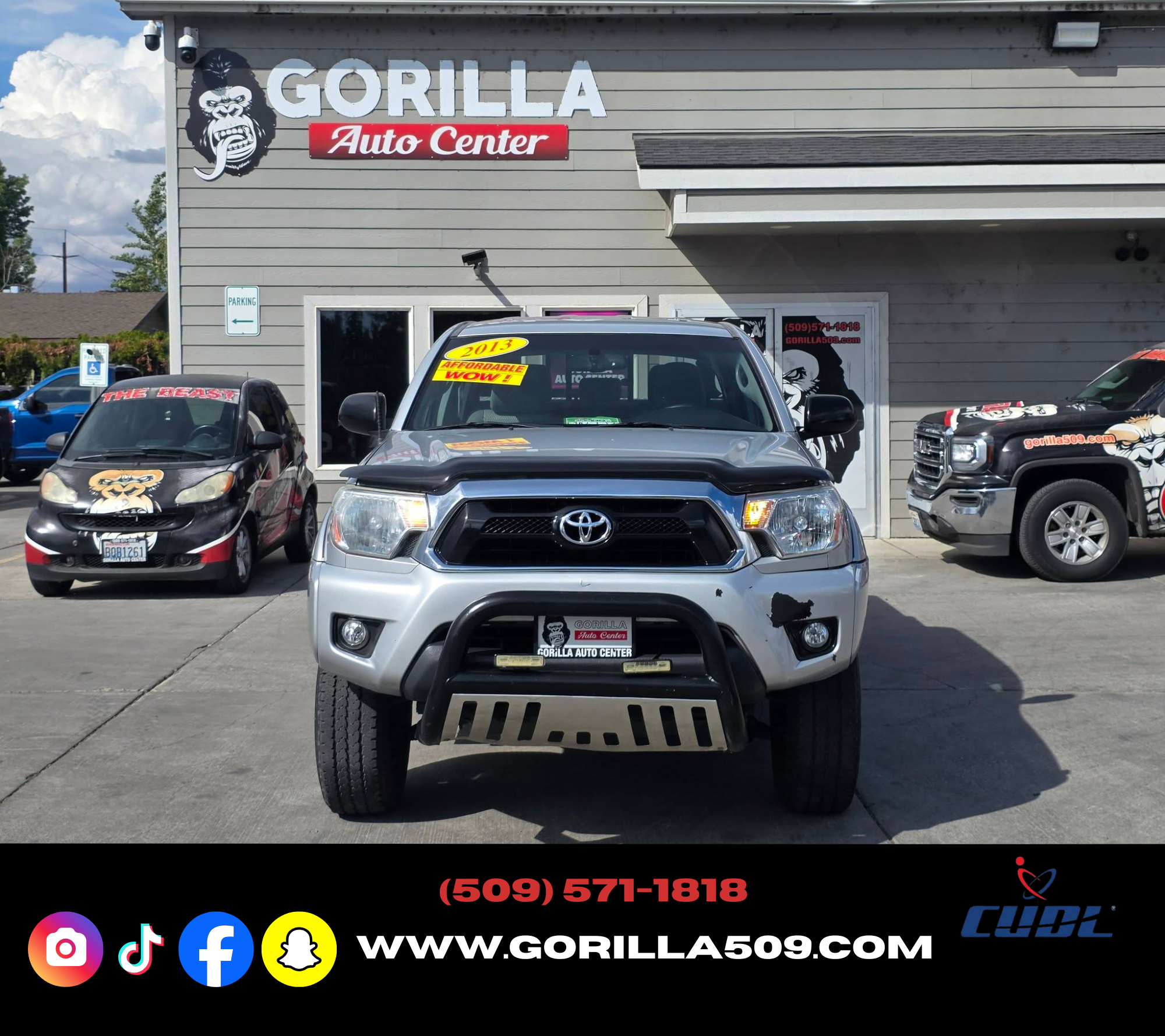 Used 2013 Toyota Tacoma 2WD Double Cab PreRunner image 2