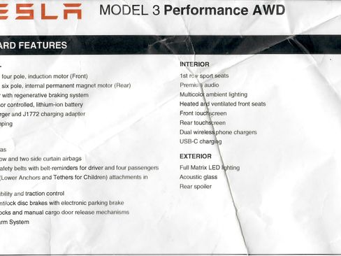 Used 2024 Tesla Model 3 Performance AWD/4WD image 2