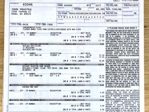 Used 2003 Ford Excursion Eddie Bauer image 94