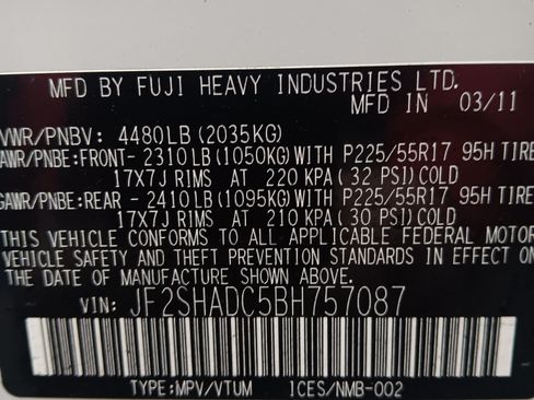 Used 2011 Subaru Forester 2.5X Premium image 14