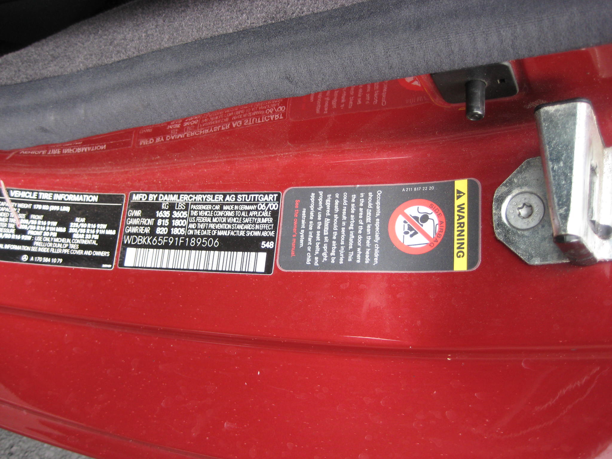 Used 2001 Mercedes-Benz SLK 320 UNAVAIL image 32