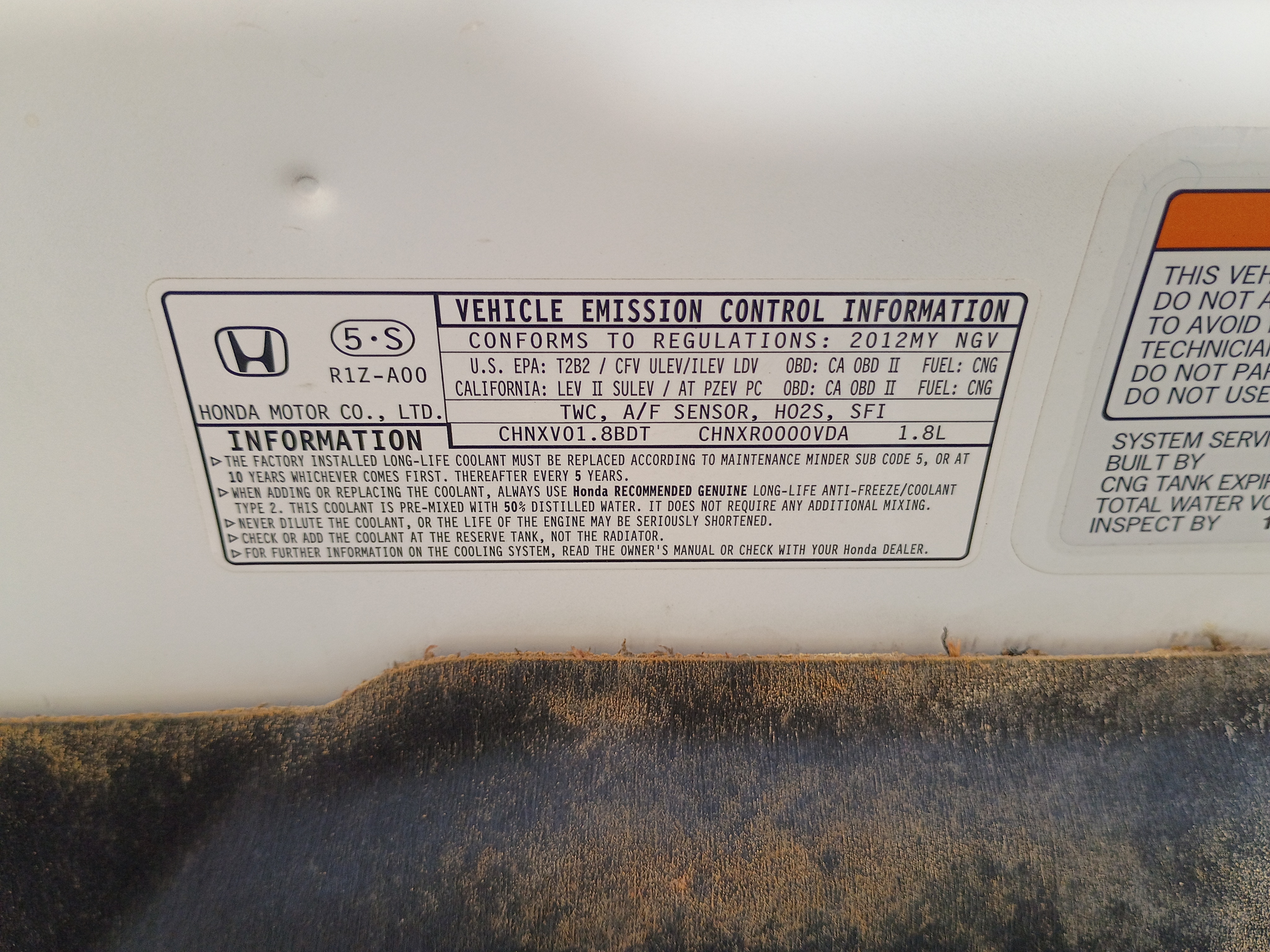 Used 2012 Honda Civic Natural Gas Sedan image 22