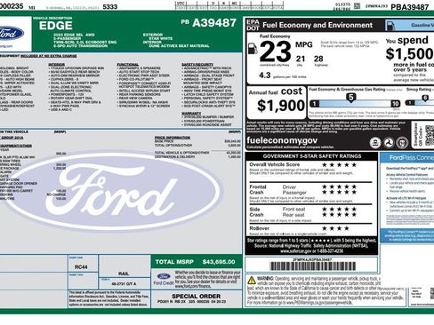 Used 2023 Ford Edge AWD SEL image 24