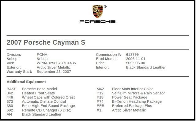 Used 2007 Porsche Cayman S RWD image 7