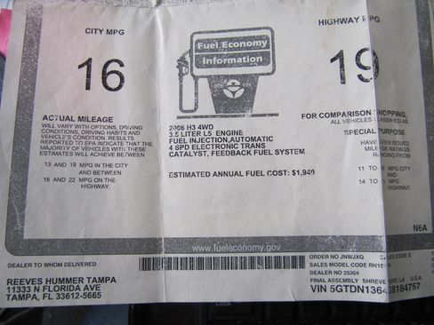 Used 2006 HUMMER H3 Luxury image 29