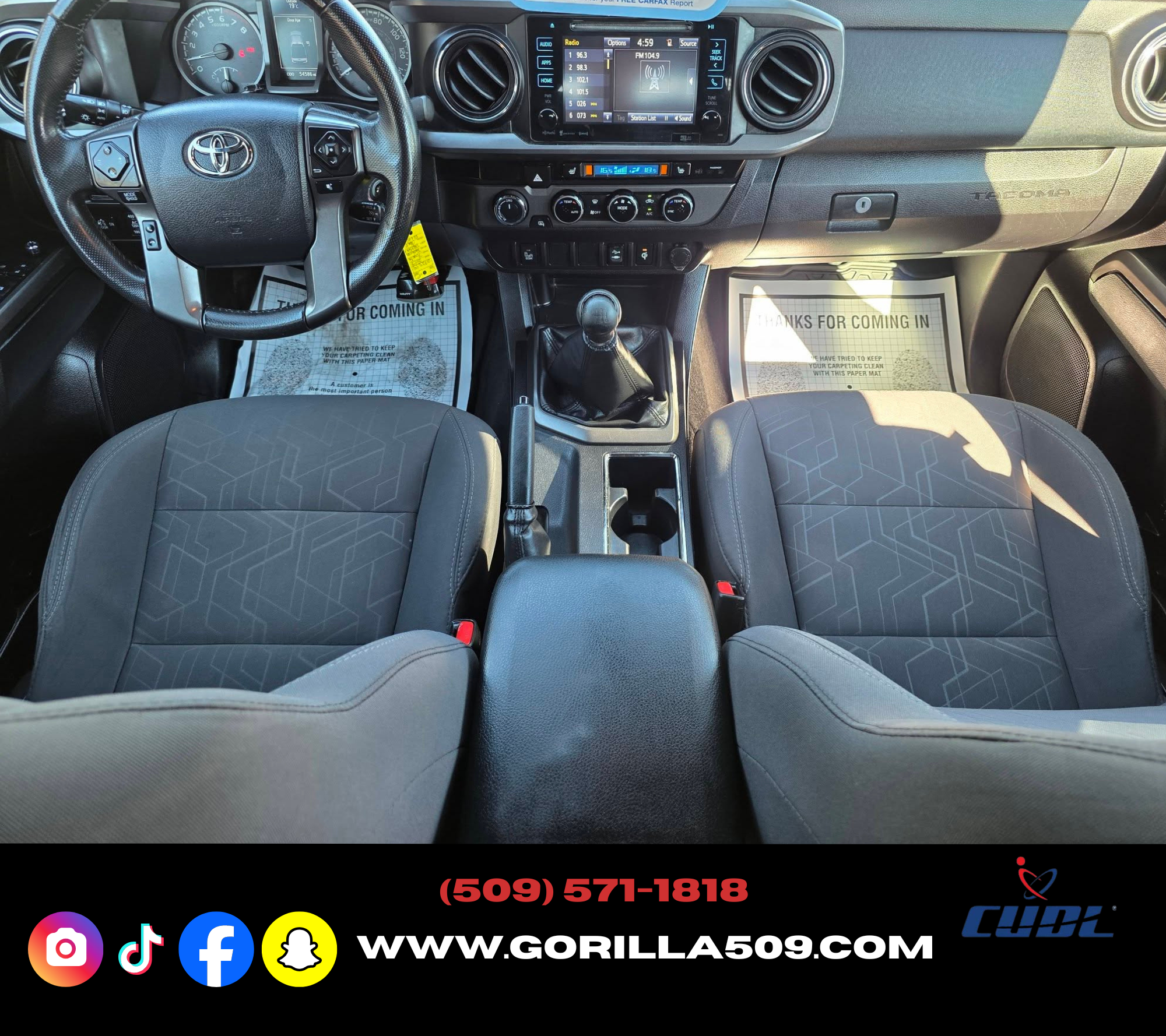 Used 2017 Toyota Tacoma 4x4 Access Cab TRD Off-Road image 9