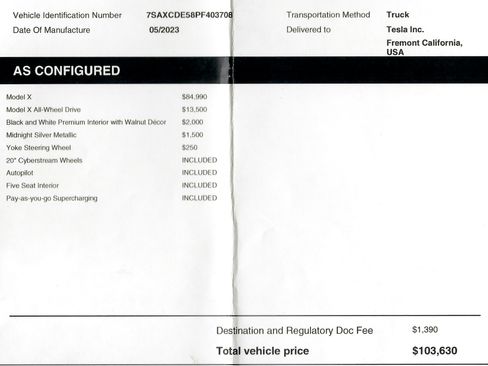 Used 2023 Tesla Model X image 2