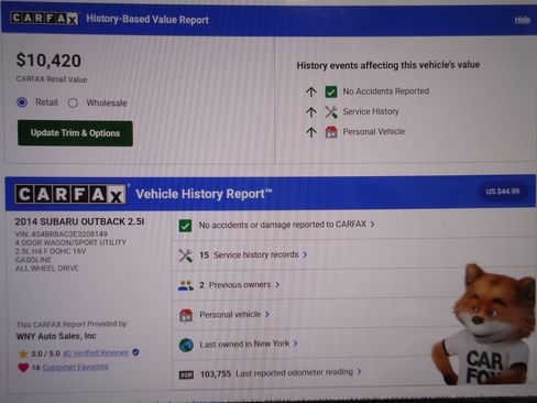 Used 2014 Subaru Outback 2.5i image 20