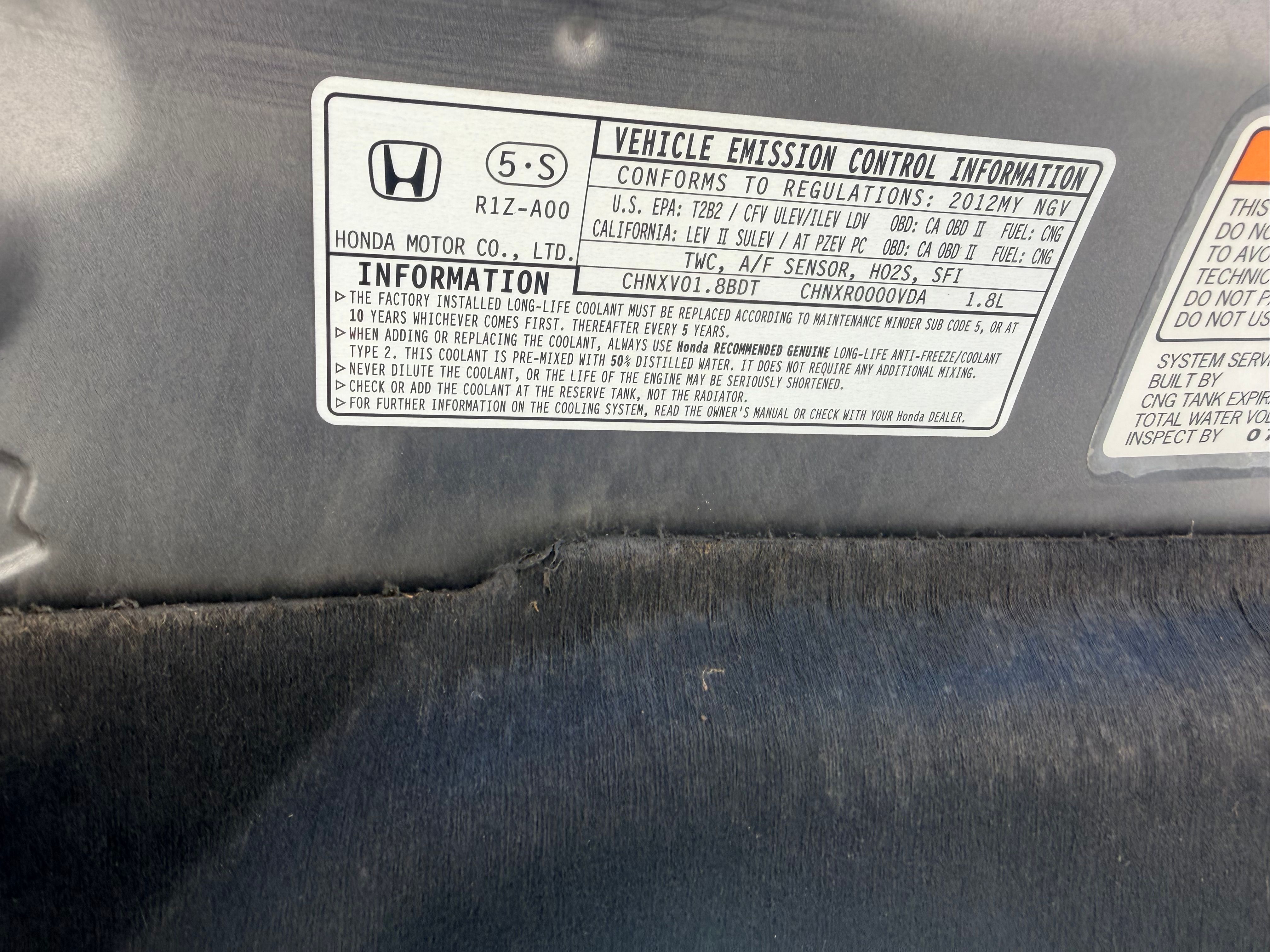Used 2012 Honda Civic Natural Gas Sedan image 21