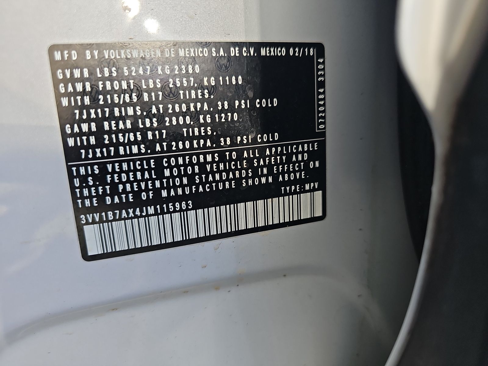 Used 2018 Volkswagen Tiguan FWD S image 35