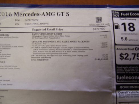 Used 2016 Mercedes-Benz AMG GT S image 15