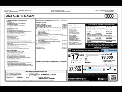 Used 2023 Audi RS 6 image 15