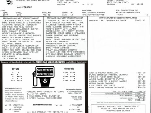 Used 1997 Porsche 911 Carrera 4S image 80