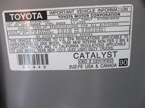 Used 2005 Toyota Tundra 4x4 Access Cab SR5 image 22